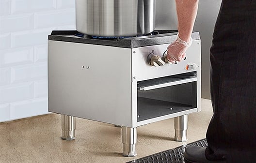 اجاق های قابلمه و شعله بزرگ